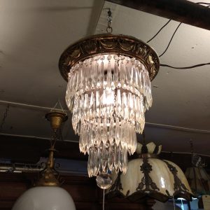 "Wedding Cake" Crystal Chandelier ---SOLD