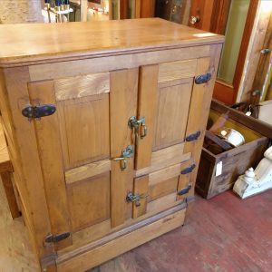 Antique Oak Ice Chest