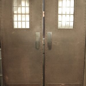 Leather Wrapped Entry Doors --- SOLD