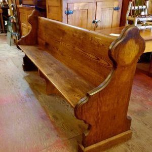 Oak Church Pew- 6 ft.