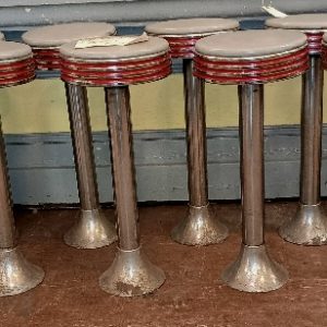 Chrome Diner Stools 1950s