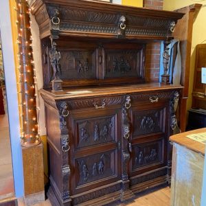 Carved Oak Cabinet German