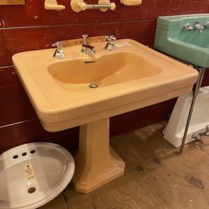 Mid Century Peach Sink