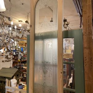 Arch Etched Glass Window