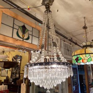 Mid Century Crystal Chandelier