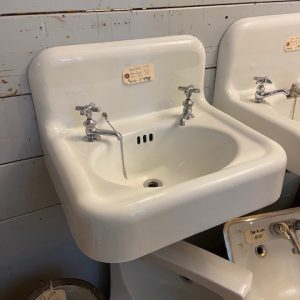 High Back 1933 Bathroom Sink     sold