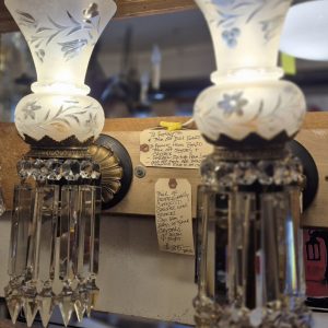 Gasolier converted wall sconces