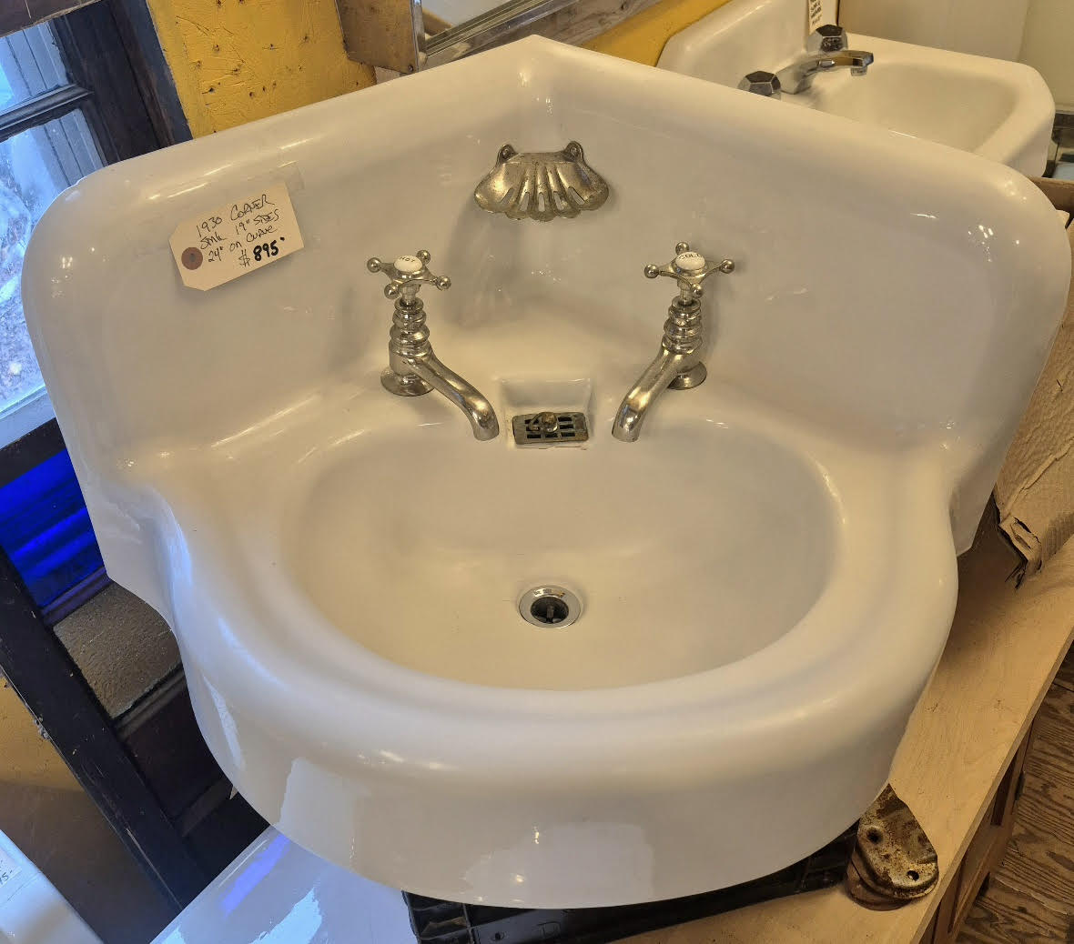 Corner Bathroom Sink 1930