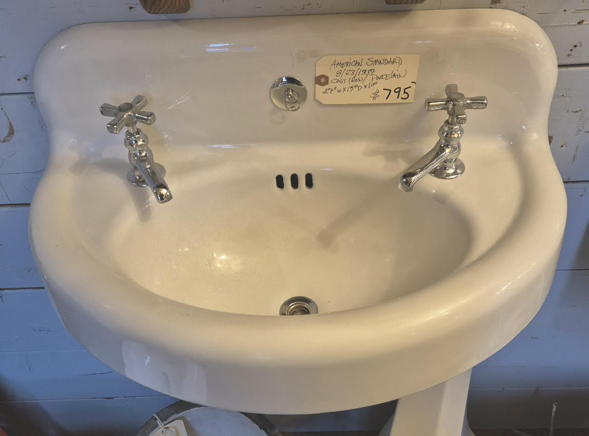 American Standard wide wall mount sink 1937